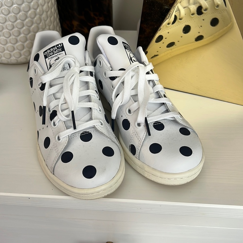 Navy Blue polka dot -Stan Smith Adidas